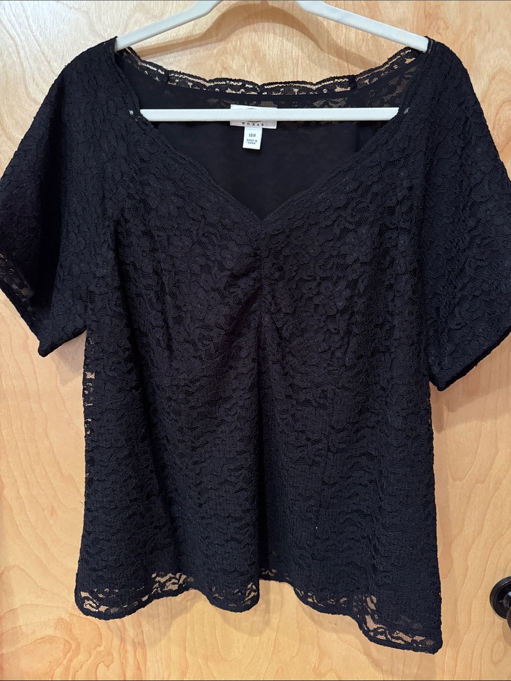 Talbot’s Black Lace Women's Top - Unbranded